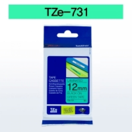 TZ-731 12mm녹색바탕/검정글씨